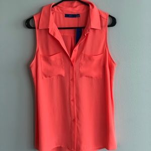 Apt9 sheer sleeveless top